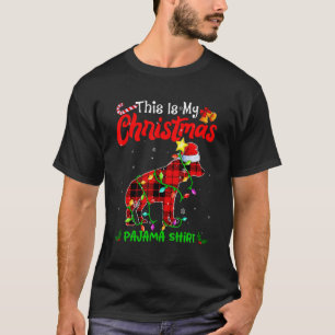 これは私のクリスマスハイエナパジャマバッファロープレイド Tシャツ