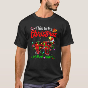 これは私のクリスマスハニーバッジャーパジャマバッファロー Tシャツ