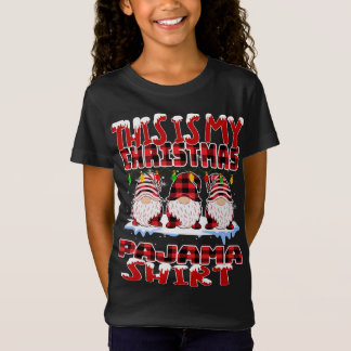 これは私のクリスマスバッファロープレイド格言おもしろいXm Tシャツ