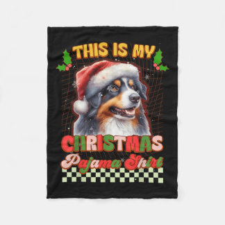 これは私のクリスマスパジャマおもしろいオーストラリアのシェフ フリースブランケット