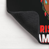 これは私のクリスマスパジャマおもしろいクリスマスサッカーファン マウスパッド (コーナー)