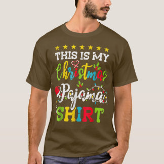 これは私のクリスマスパジャマおもしろいクリスマスライトChri Tシャツ
