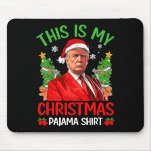 これは私のクリスマスパジャマおもしろいトランプクリスマスPjs M マウスパッド