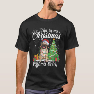 これは私のクリスマスパジャマおもしろいパグ犬の恋人Xmである Tシャツ