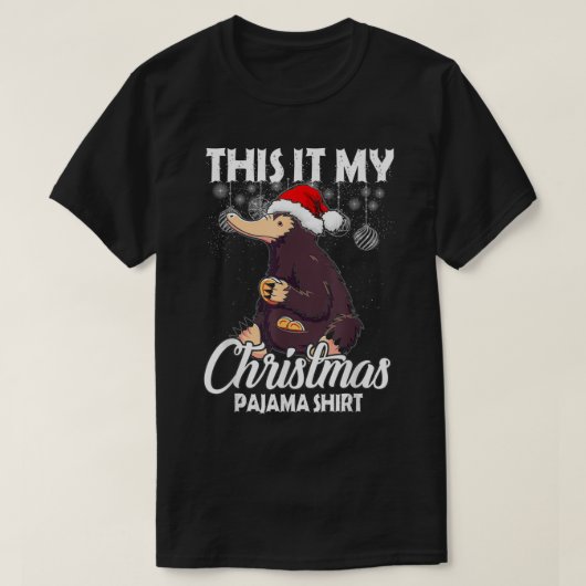 これは私のクリスマスパジャマかわいいニフラークリスマスギフト Tシャツ (デザイン正面)