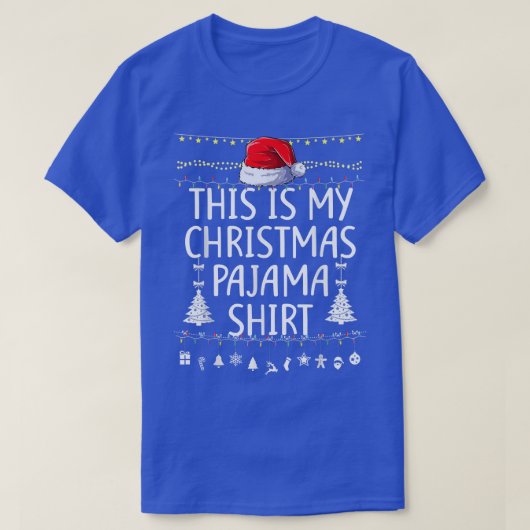 これは私のクリスマスパジャマのギフトライトクリスマスPJs Tシャツ (デザイン正面)