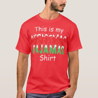 これは私のクリスマスパジャマのシャツおもしろいクリスマス Tシャツ