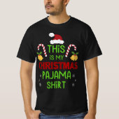 これは私のクリスマスパジャマのシャツ Tシャツ (正面)