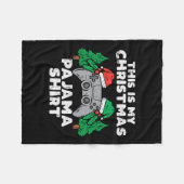 これは私のクリスマスパジャマのビデオゲーム男の子X フリースブランケット (正面(横))