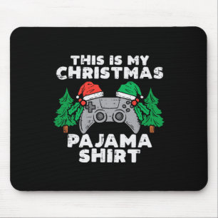 これは私のクリスマスパジャマのビデオゲーム男の子X マウスパッド