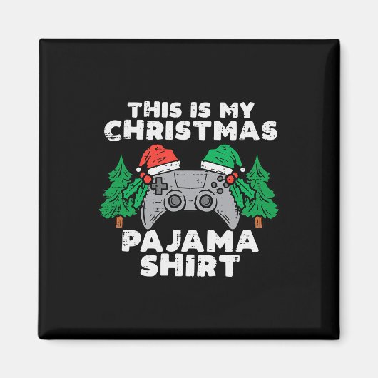 これは私のクリスマスパジャマのビデオゲーム男の子X マグネット (正面)