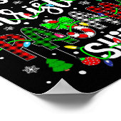 これは私のクリスマスパジャマのマッチング家族クリスマスL ポスター (角)