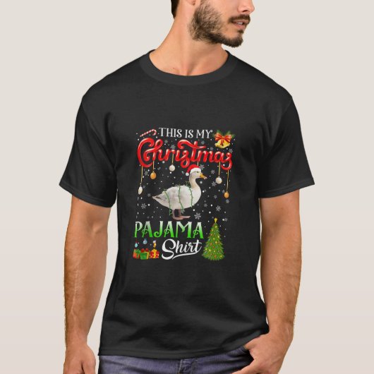 これは私のクリスマスパジャマアヒル醜いセーターAnim Tシャツ (正面)