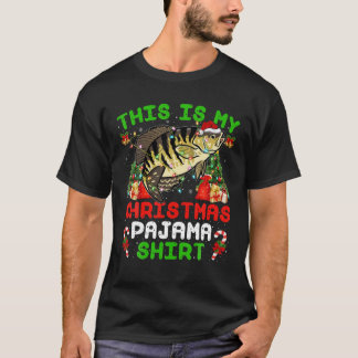 これは私のクリスマスパジャマクラッピー魚のクリスマスだ Tシャツ