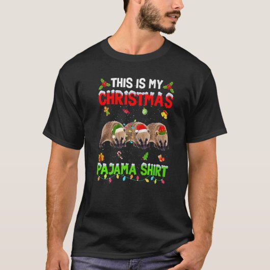 これは私のクリスマスパジャマクリスマスコアティ分隊 Tシャツ (正面)