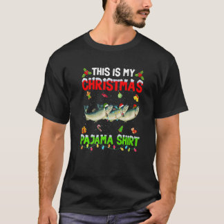 これは私のクリスマスパジャマクリスマスサケ班だ Tシャツ