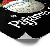 これは私のクリスマスパジャマクリスマスバレーボールファミリー ポスター (角)