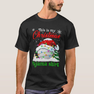 これは私のクリスマスパジャマクリスマスライトゴルフボール Tシャツ