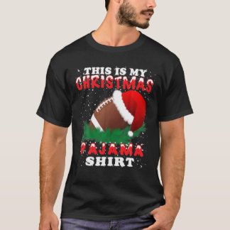 これは私のクリスマスパジャマサッカーだ Tシャツ