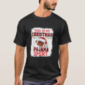 これは私のクリスマスパジャマサッカーマッチングファミリー Tシャツ (正面)