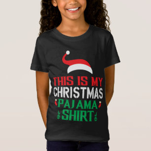 これは私のクリスマスパジャマサンタの帽子だ Tシャツ