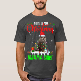 これは私のクリスマスパジャマサンタクリスマスライツオット Tシャツ