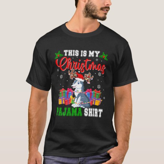 これは私のクリスマスパジャマサンタトナディアウルフロ Tシャツ (正面)