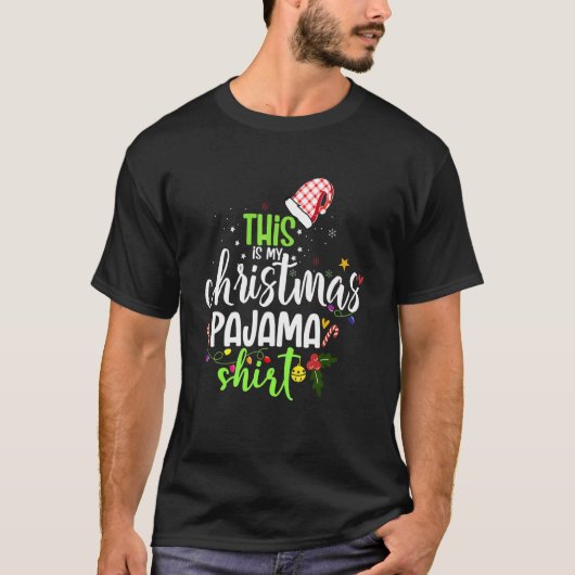 これは私のクリスマスパジャマシャツクリスマスクリスマスP Tシャツ (正面)