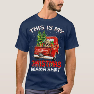 これは私のクリスマスパジャマシャツゴールデンレトリバー Tシャツ