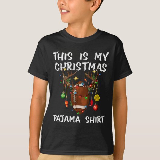 これは私のクリスマスパジャマシャツサッカークリスマス Tシャツ (正面)