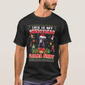 これは私のクリスマスパジャマシャツドバーマンピンシェ Tシャツ (正面)