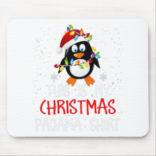 これは私のクリスマスパジャマシャツペンギンSanta G マウスパッド