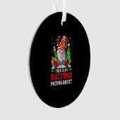 これは私のクリスマスパジャマシャツ格言クリスマス オーナメント (正面)