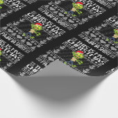 これは私のクリスマスパジャマシャツ醜いクリスマスゾンビ ラッピングペーパー (角)