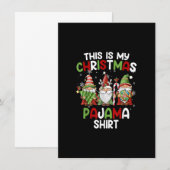 これは私のクリスマスパジャマシャツ  ノーミーズ ノーム Xm 招待状 (正面/裏面)