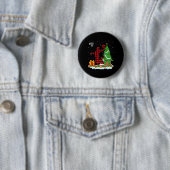 これは私のクリスマスパジャマスバスケットボールプレーヤーXmaである 缶バッジ (インサイチュ)