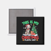 これは私のクリスマスパジャマダルマチア愛犬家X マグネット (正面/裏面)