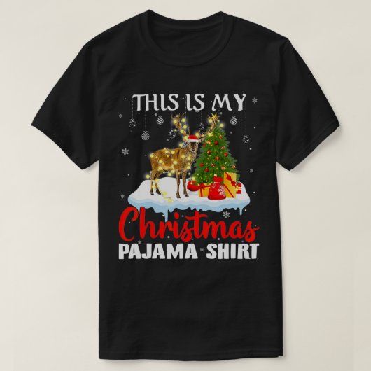 これは私のクリスマスパジャマディアマッチングファミリー Tシャツ (デザイン正面)