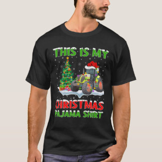 これは私のクリスマスパジャマトラクタークリスマス Tシャツ
