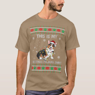 これは私のクリスマスパジャマトリコラーコーギPjs Xm Tシャツ
