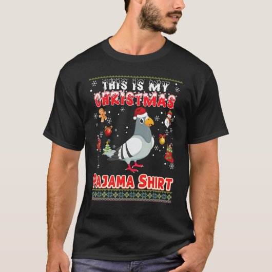 これは私のクリスマスパジャマハト醜いセーターM Tシャツ (正面)