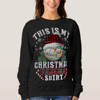 これは私のクリスマスパジャマバレーボールのサンタ スウェットシャツ