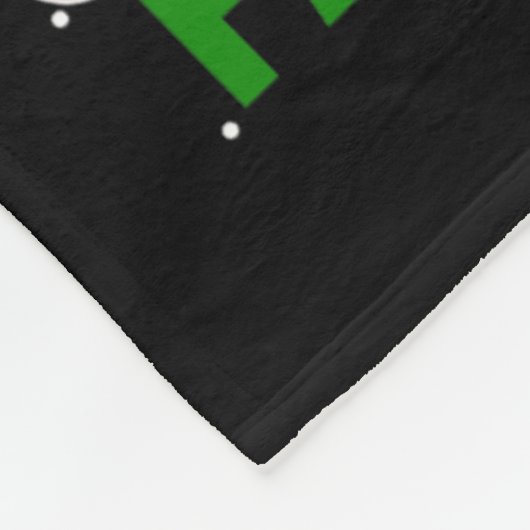 これは私のクリスマスパジャマバレーボールのボールサンタ フリースブランケット (角)