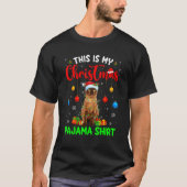 これは私のクリスマスパジャマビルマ猫クリスマスツリー Tシャツ (正面)