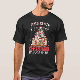 これは私のクリスマスパジャマブルドッグサンタツリーXma Tシャツ