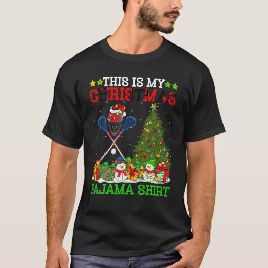 これは私のクリスマスパジャマラクロスサンタキリスト Tシャツ (正面)