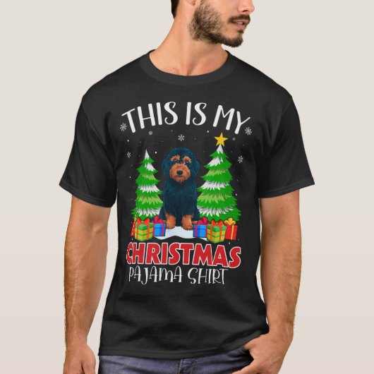 これは私のクリスマスパジャマラブラドール犬のクリスマスP Tシャツ (正面)