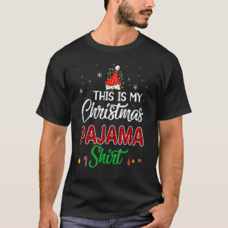 これは私のクリスマスパジャマ家族マッチングクリスマス Tシャツ