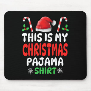 これは私のクリスマスパジャマ男性の女性の子供たち男の子のギ マウスパッド