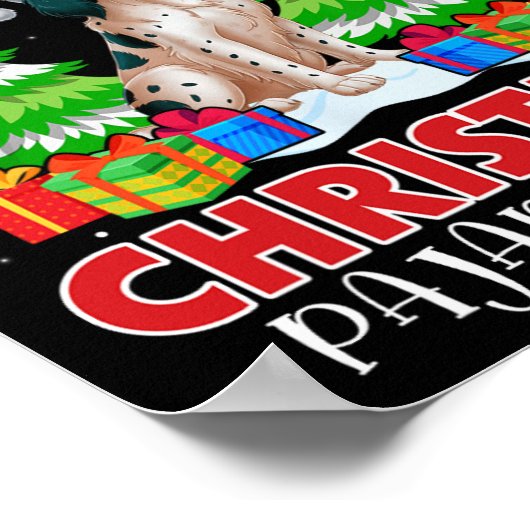 これは私のクリスマスパジャマ英語セッター犬Xma ポスター (角)